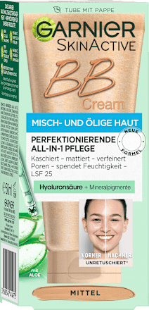 BB Creme All-in-1 Pflege Matt mittel LSF 25 Garnier Skin Active