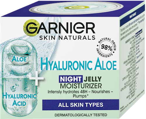 hydratační pleťový noční gel Hyaluronic Aloe Jelly GARNIER SKIN NATURALS