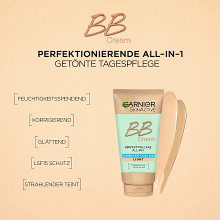  BB Creme All-in-1 Pflege matt hell LSF 25 Garnier Skin Active