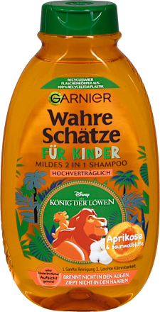 Kinder Shampoo mild 2in1 Aprikose & Baumwollblüte Wahre Schätze