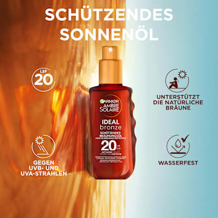 Sonnenölspray ideal bronze, LSF 20 Garnier Ambre Solaire