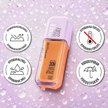 SUPER STAY 30H LUMI-MATE tečni puder - 128 MAYBELLINE NEW YORK