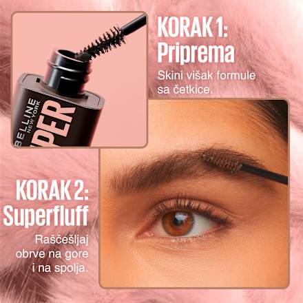 SUPER FLUFF maskara za obrve - 250 Blonde MAYBELLINE NEW YORK