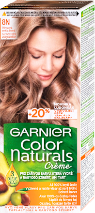 Farba na vlasy - 8 N prirodzená svetlá blond  GARNIER Color naturals