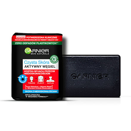 Czysta Skóra Kostka myjąca przeciw niedoskonałościom na twarzy i ciele  GARNIER