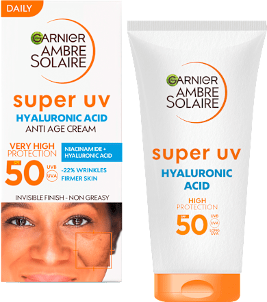 Cremă de față antirid cu FPS50 GARNIER AMBRE SOLAIRE