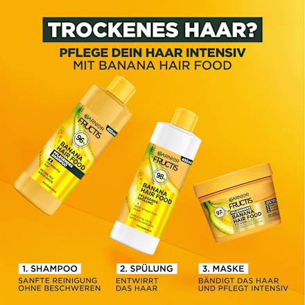 Pflegendes Banana Hair Food 3in1 Haarmaske GARNIER FRUCTIS