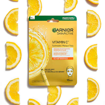 Tuchmaske Vitamin C + Hyaluronsäure Garnier Skin Active