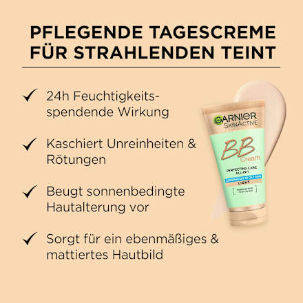  BB Creme All-in-1 Pflege matt hell LSF 25 Garnier Skin Active