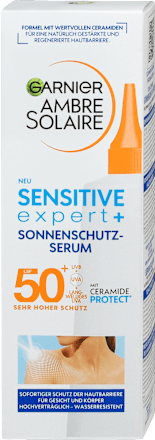 Sensitive expert+ Sonnenschutzserum 50+ Sehr hoher Schutz Garnier Ambre Solaire
