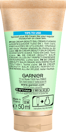  BB Creme All-in-1 Pflege matt hell LSF 25 Garnier Skin Active