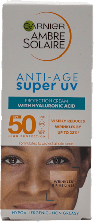 Cremă de față antirid cu FPS50 GARNIER AMBRE SOLAIRE