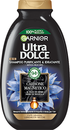 Shampoo al Carbone Magnetico Garnier Ultra Dolce