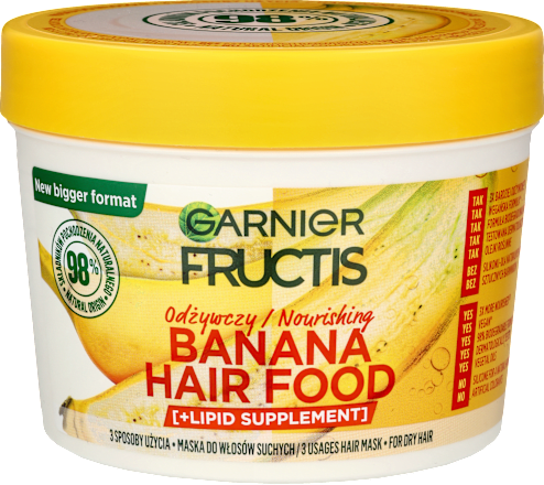 Maska do włosów odżywcza Banana Hair Food GARNIER
