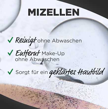 Mizellen Reinigungswasser All-in-1 mit Aktivkohle Garnier Skin Active