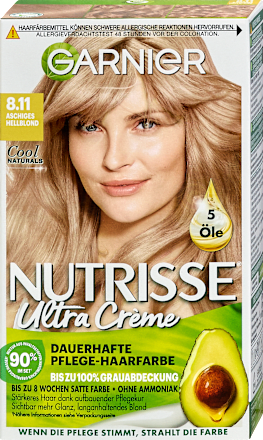 Nutrisse Ultra Creme Haarfarbe - Nr. 8.11 aschiges Hellblond GARNIER NUTRISSE