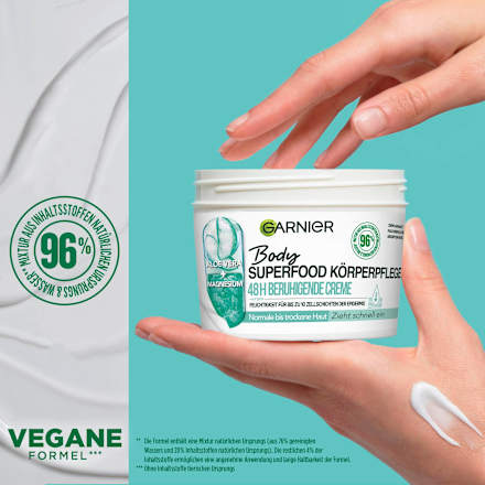 Body Creme Superfood Körperpflege Aloe Vera GARNIER Body
