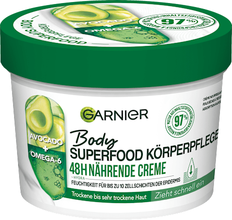 Pflegecreme Superfood Avocado GARNIER Body