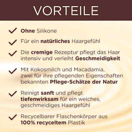Shampoo Kokosmilch & Macadamia Wahre Schätze
