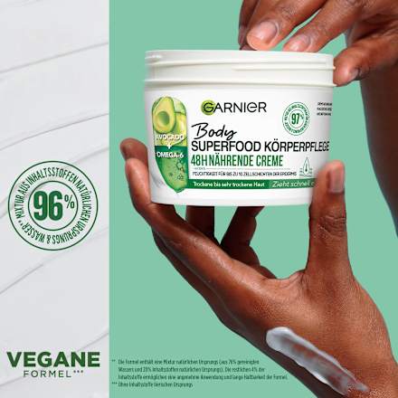 Pflegecreme Superfood Avocado GARNIER Body