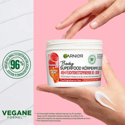 Pflegecreme Gel Superfood Körperpflege Wassermelone GARNIER Body