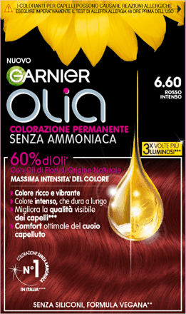 Colorazione Permanente Rosso Intenso 6.60 GARNIER olia