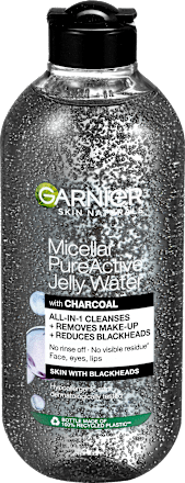 Čistiaca micelárna pleťová voda Jelly Charcoal GARNIER SKIN NATURALS