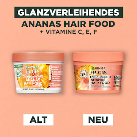 Glanzverleihende Ananas Hair Food Maske GARNIER FRUCTIS