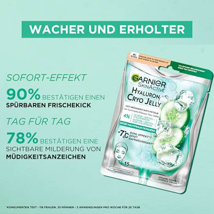 Tuchmaske Hyaluron Cryo Jelly Garnier Skin Active