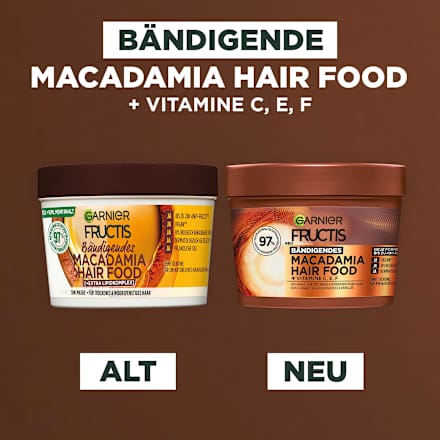 Bändigendes Macadamia Hair Food 3in1 Haarmaske GARNIER FRUCTIS