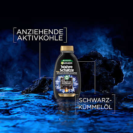 Shampoo Aktivkohle, fettige Kopfhaut Wahre Schätze