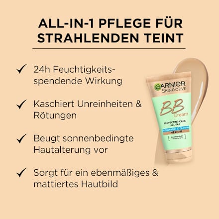 BB Creme All-in-1 Pflege Matt mittel LSF 25 Garnier Skin Active