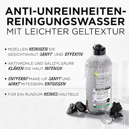 Mizellenwasser  All-in-1 Aktivkohle  Garnier Skin Active
