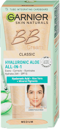 Hyaluronic Aloe All-In-1 Classic BB krema – medium GARNIER SKIN NATURALS