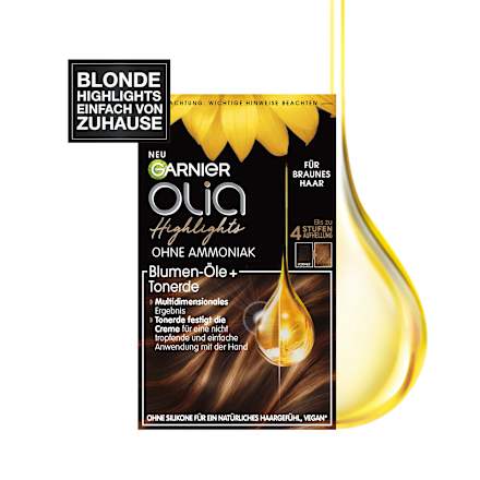 Strähnchen Set, Highlights für braunes Haar GARNIER olia