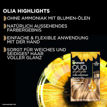Strähnchen Set, Highlights für blondes Haar GARNIER olia