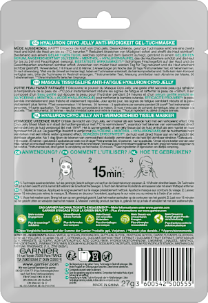 Tuchmaske Cryo Jelly Garnier Skin Active