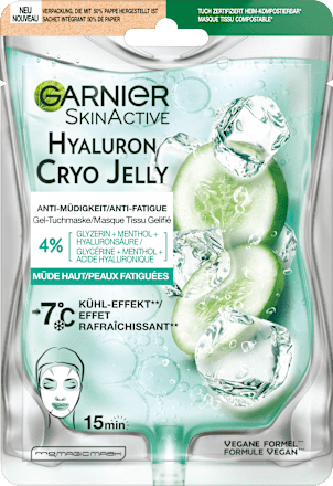 Tuchmaske Hyaluron Cryo Jelly Garnier Skin Active
