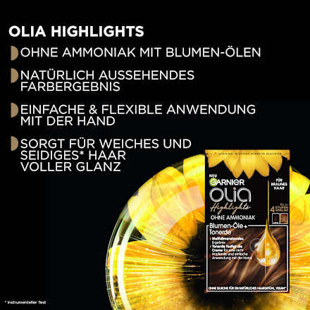 Strähnchen Set, Highlights für braunes Haar GARNIER olia