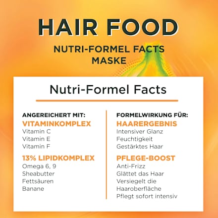 Pflegendes Banana Hair Food 3in1 Haarmaske GARNIER FRUCTIS