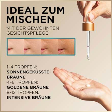 Selbstbräuner Konzentrat Gesicht Natural Bronzer Garnier Ambre Solaire