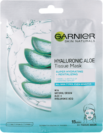 Mască cu acid hialuronic si aloe vera pentru față GARNIER SKIN NATURALS