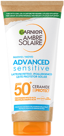 Latte protettivo Advanced Sensitive SPF50+ GARNIER AMBRE SOLAIRE