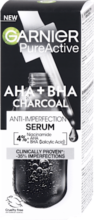 PureActive serum za lice AHA+BHA Charcoal GARNIER PureActive