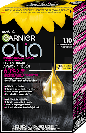 barva na vlasy safírově černá 1.10 GARNIER olia