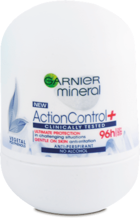 Dámsky guľôčkový antiperspirant Action Control+ 96h GARNIER mineral