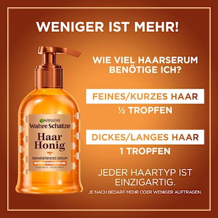 Haarserum Honig reparierend Wahre Schätze