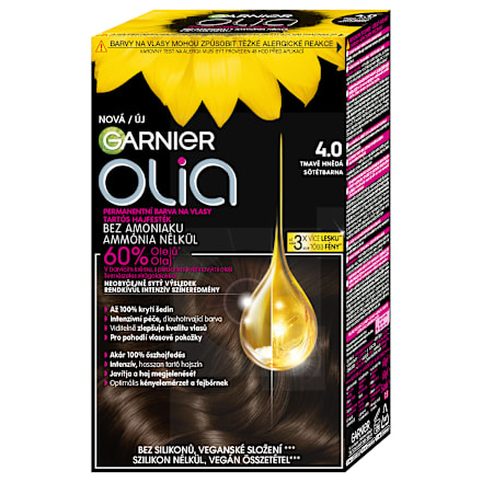 Tartós hajfesték, sötétbarna 4.0 GARNIER olia