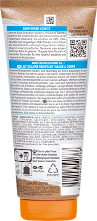 Sonnenmilch Kids sensitiv expert+, LSF 50+ Garnier Ambre Solaire