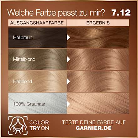 Haarfarbe 7.12 Latte Macchiato Braun GARNIER GOOD